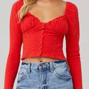 Free People Ladybug blouse